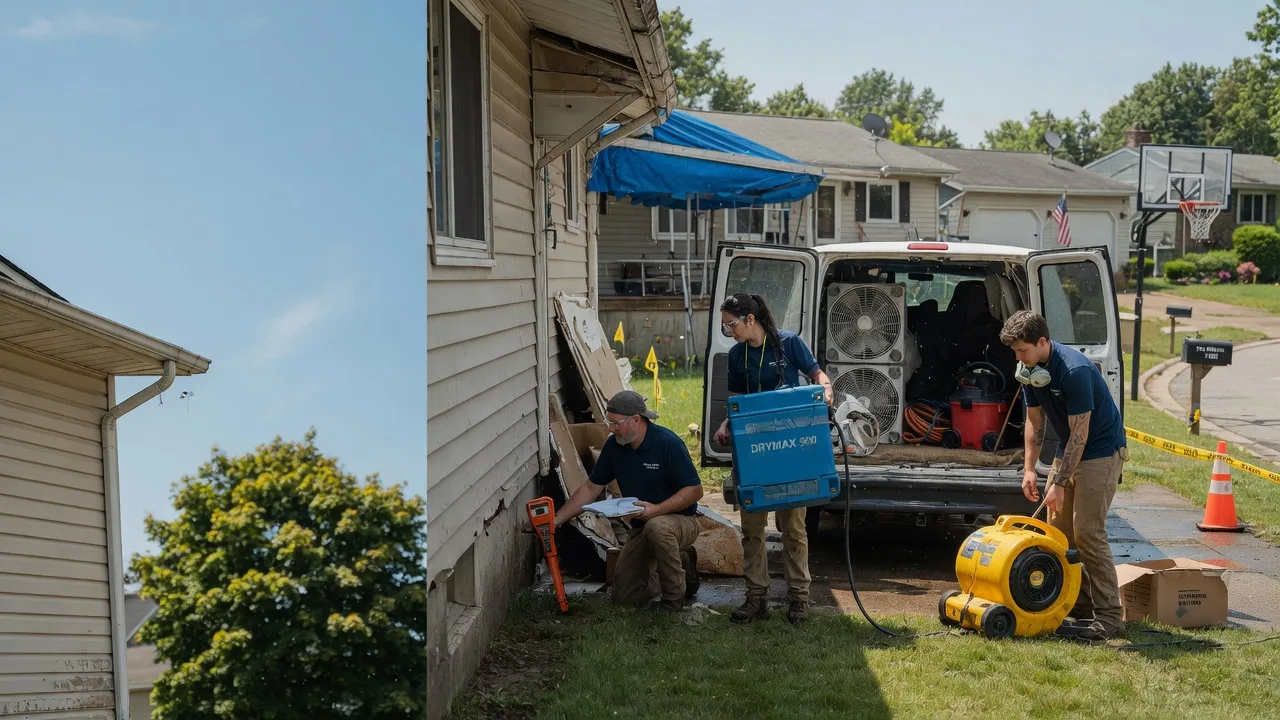 Ceiling Leak Cleanup in Warren, OH near me